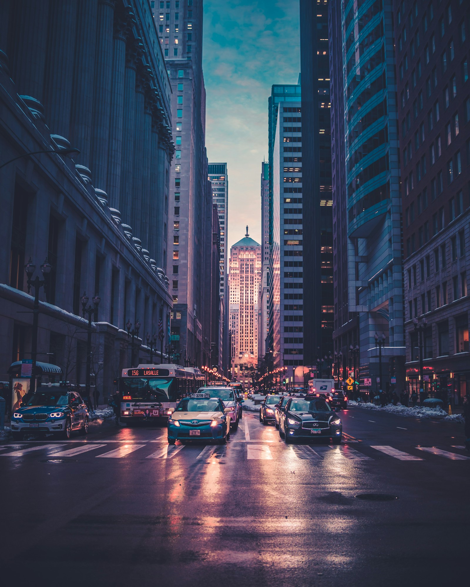 Cinematic city skyline at dusk, a stock placeholder for Lee’s featured film